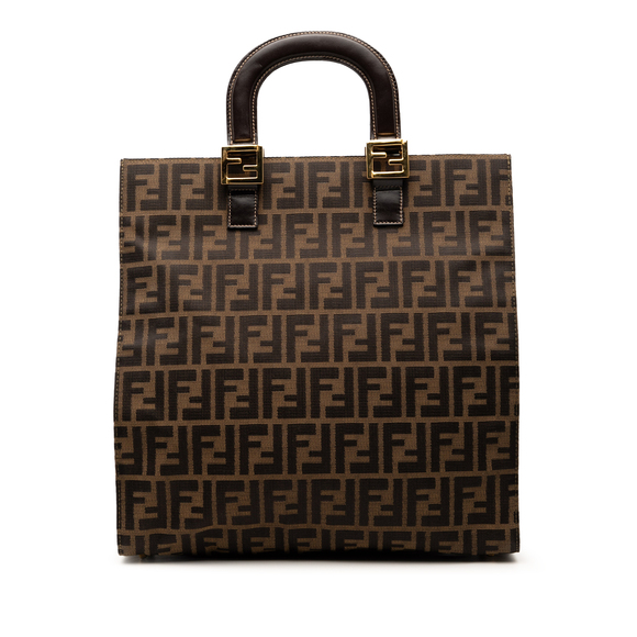 Pre-Loved Fendi Zucca Canvas Twins Tote